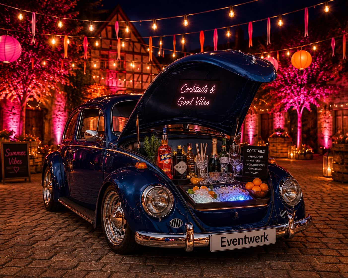 Der Käfer als mobile Bar